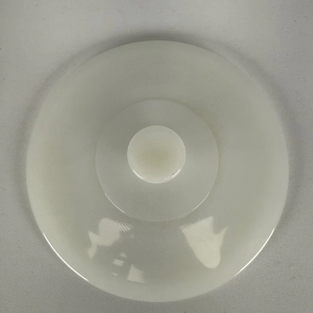 Vtg Milk Glass Round‎ Casserole Dish Replacement Lid ONLY Fits 8 Inch